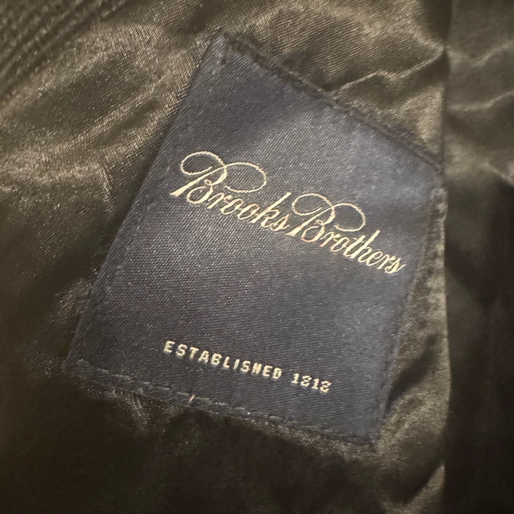 Brooks Brothers Lambswool Charcoal Trench Coat - Picture 7 of 16